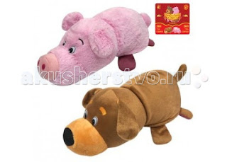 Мягкая игрушка Вывернушка Собака и Свинья 35 см 1 Toy за 1 999 руб.