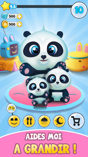 Pu - Animaux virtuel mignons à s'occuper  APK MOD screenshots 2