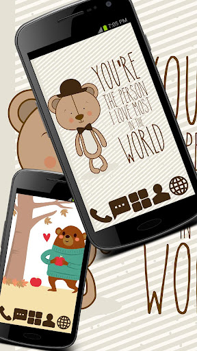 Cartoon Bears Theme GO ADW