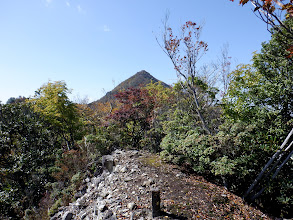 栗ノ木岳の尖った山頂