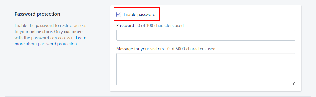 remove password protection