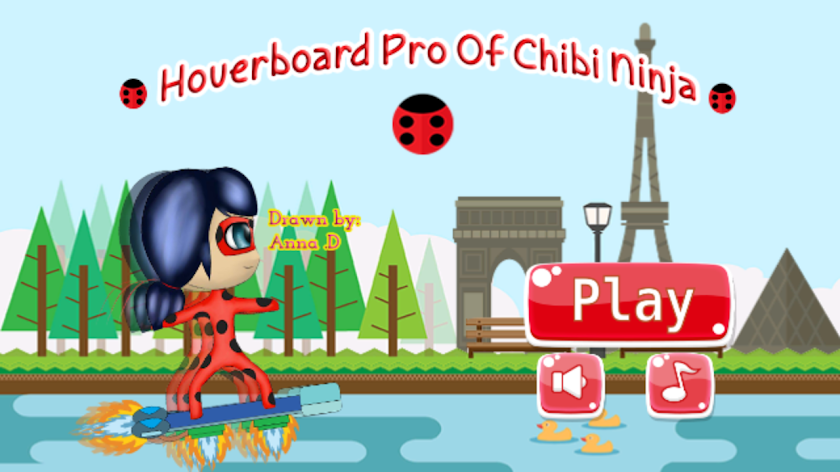 Hoverboard Pro Of Chibi Ninja Screen 2