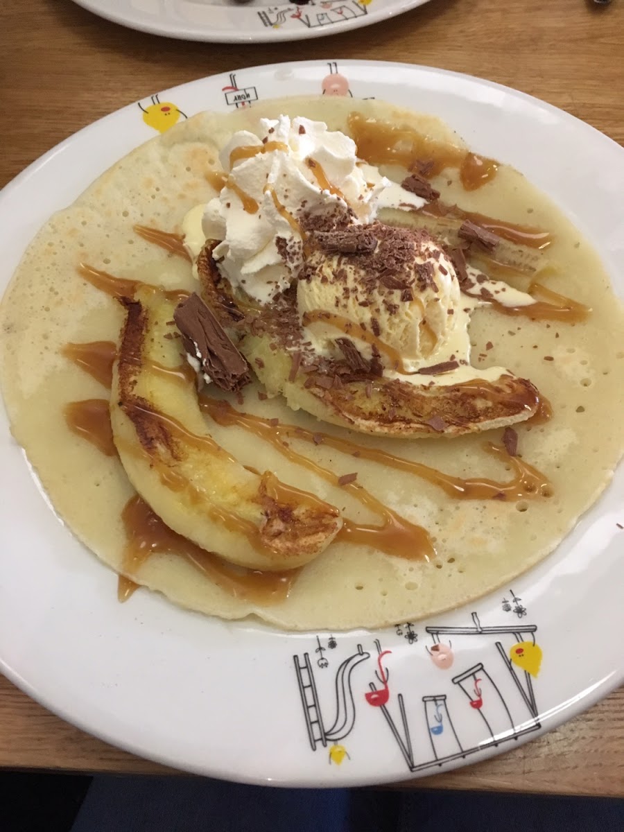 Gluten free Banoffee pancake