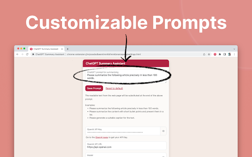 ChatGPT Summary Assistant