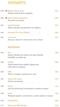 Citrus Cafe - Lemon Tree Hotel menu 1