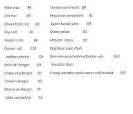 Shekhawati Paratha Bajaar menu 2