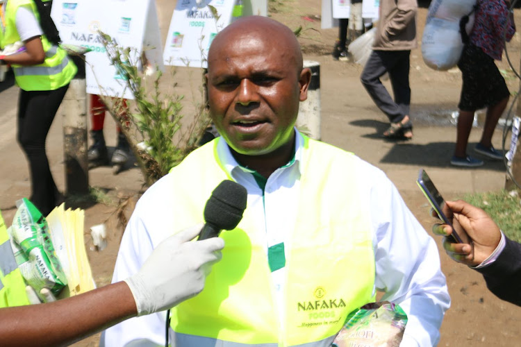 NCPB managing director Joseph Kimote during the start of the Customer Service Week.