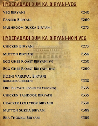 The Old Mirchi Biryani menu 5