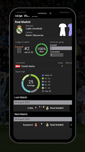 Screenshot Real Madrid live score : News