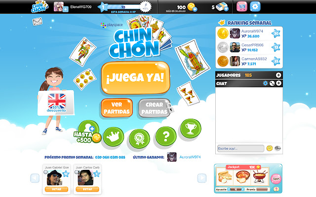 Chinchon PlaySpace chrome extension