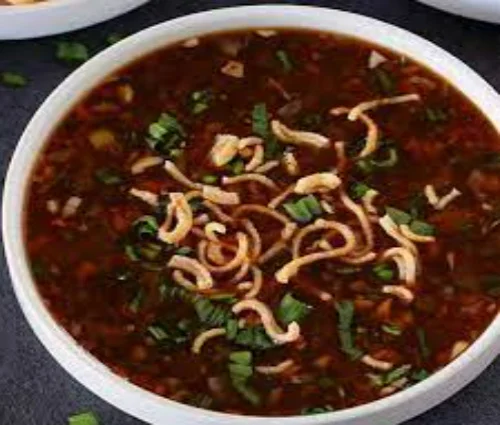 Veg Manchurian Soup