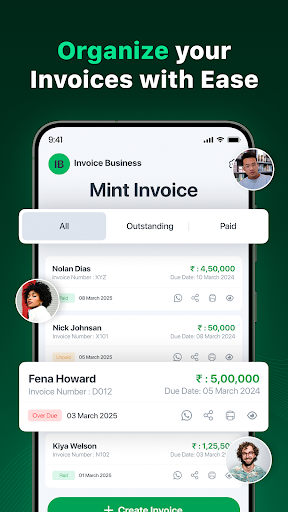 Screenshot Invoice & Estimate Maker App
