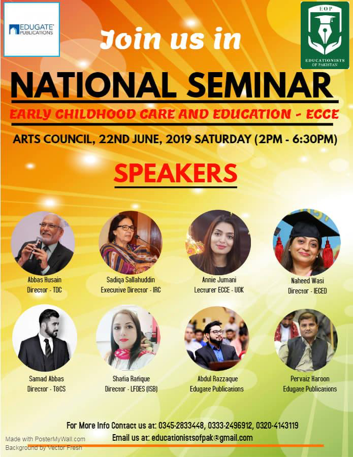 national seminar early childhood care education ecce