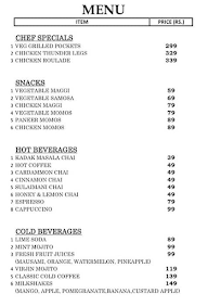 Cafetainment menu 4