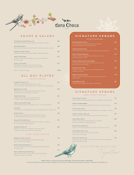 Dana Choga menu 3