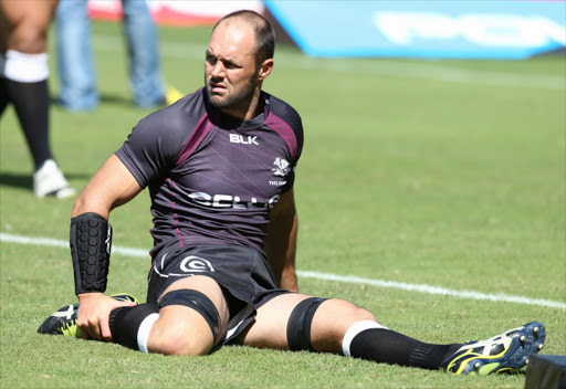 Jacques Botes of the Cell C Sharks during the Vodacom Cup match between Cell C Sharks XV and DHL Western Province at Growthpoint Kings Park on March 15, 2014 in Durban, South Africa.