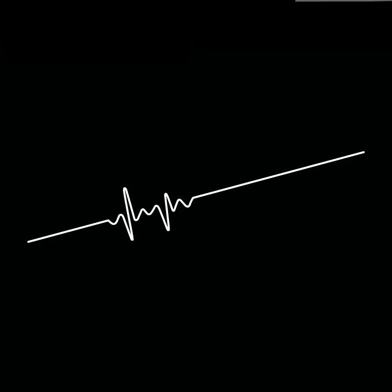 Title 1, Adhesivo para coche con electrocardiograma, per...