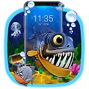 アプリのダウンロード 3D Colorful Hungry Fish Lock Theme をインストールする 最新 APK ダウンローダ