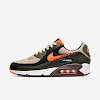 air max 90 tweed / dark army / black / orange blaze