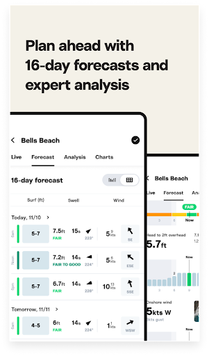 Screenshot Surfline: Wave & Surf Reports