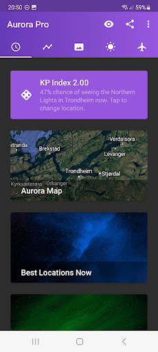 Screenshot My Aurora Forecast & Alerts