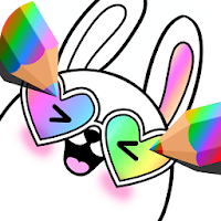 Gradient Kawaii Coloring Book