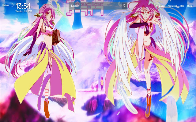 No Game No Life Wallpapers NewTab Theme