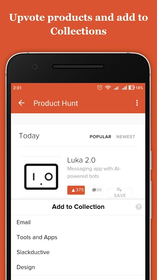    The Hunter for Product Hunt- screenshot  