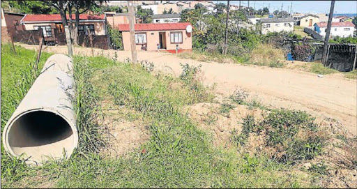 The bumpy state of NU16 roads after construction company Nyoni Projects packed tools and left the roads unfinished. Picture: NONSINDISO QWABE