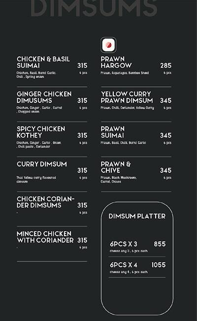 Eazy Sushi menu 