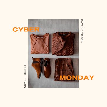 Cyber Monday Fashion - Instagram Post template