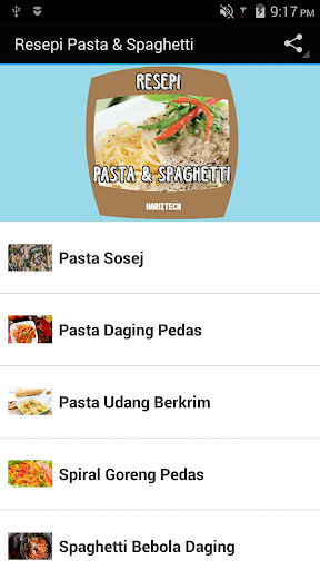 Resepi Pasta Spaghetti