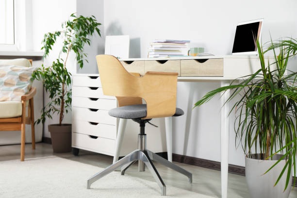 white study table with 3 drawers 