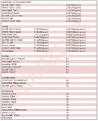 Jawahar Cakes menu 4