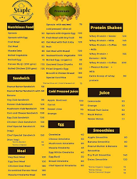 Staple Food menu 1