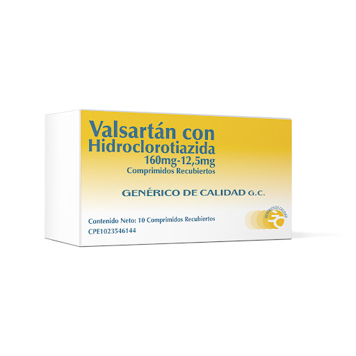 Valsartán + Hidroclorotiazida 160mg/12,5mg GDC x 10 Comprimidos