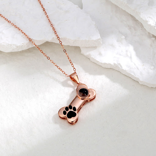 Title 3, S925 Pure Silver Bone Necklace 100 Language Pro...