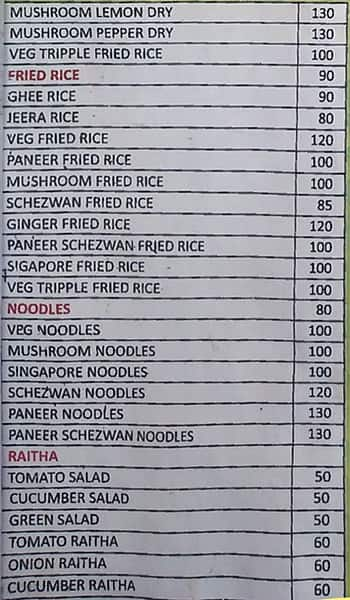 Ganesh Food Joint menu 