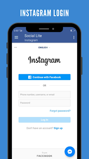 Social Lite for Facebook, Instagram  Twitter
