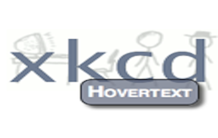 XKCD Hovertext chrome extension