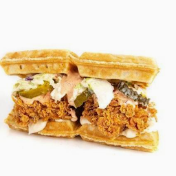 Kluck It Chicken Waffle Sandwich