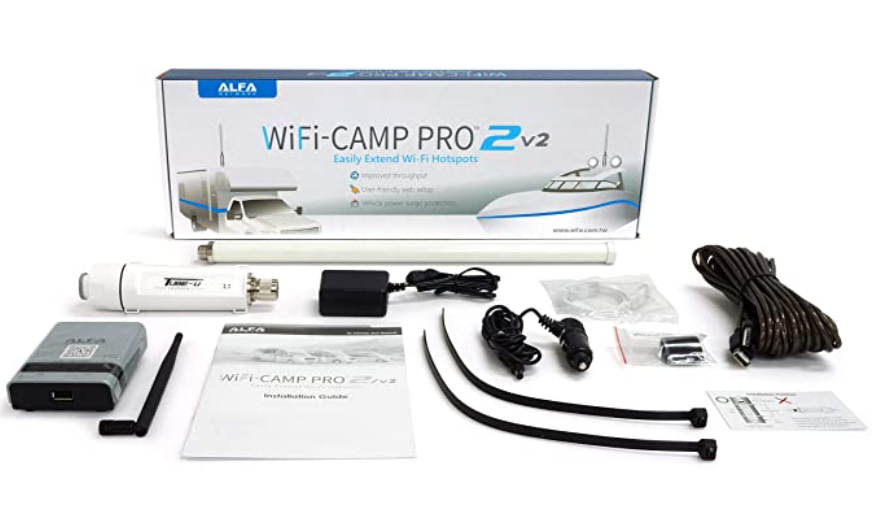 Alfa WiFi Camp Pro 2 RV WiFi Extender Kit