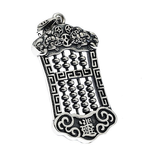 Title 5, Pixiu abacus pendant for prosperity and wealth....