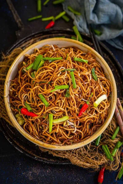 Veg Pan Fried Noodles