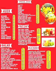 Natural Fruits Juices & Salads menu 1
