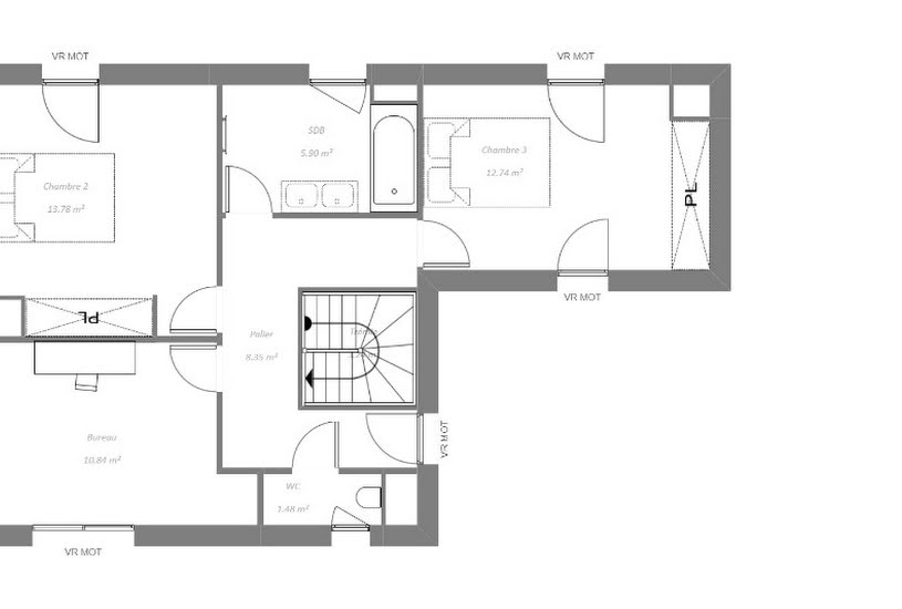  Vente Terrain + Maison - Terrain : 900m² - Maison : 120m² à Savonnières (37510) 