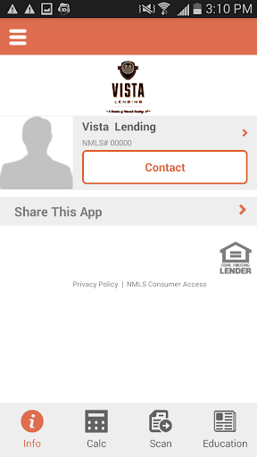 Vista Lending Mortgage App