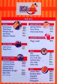 Dosalicious menu 1