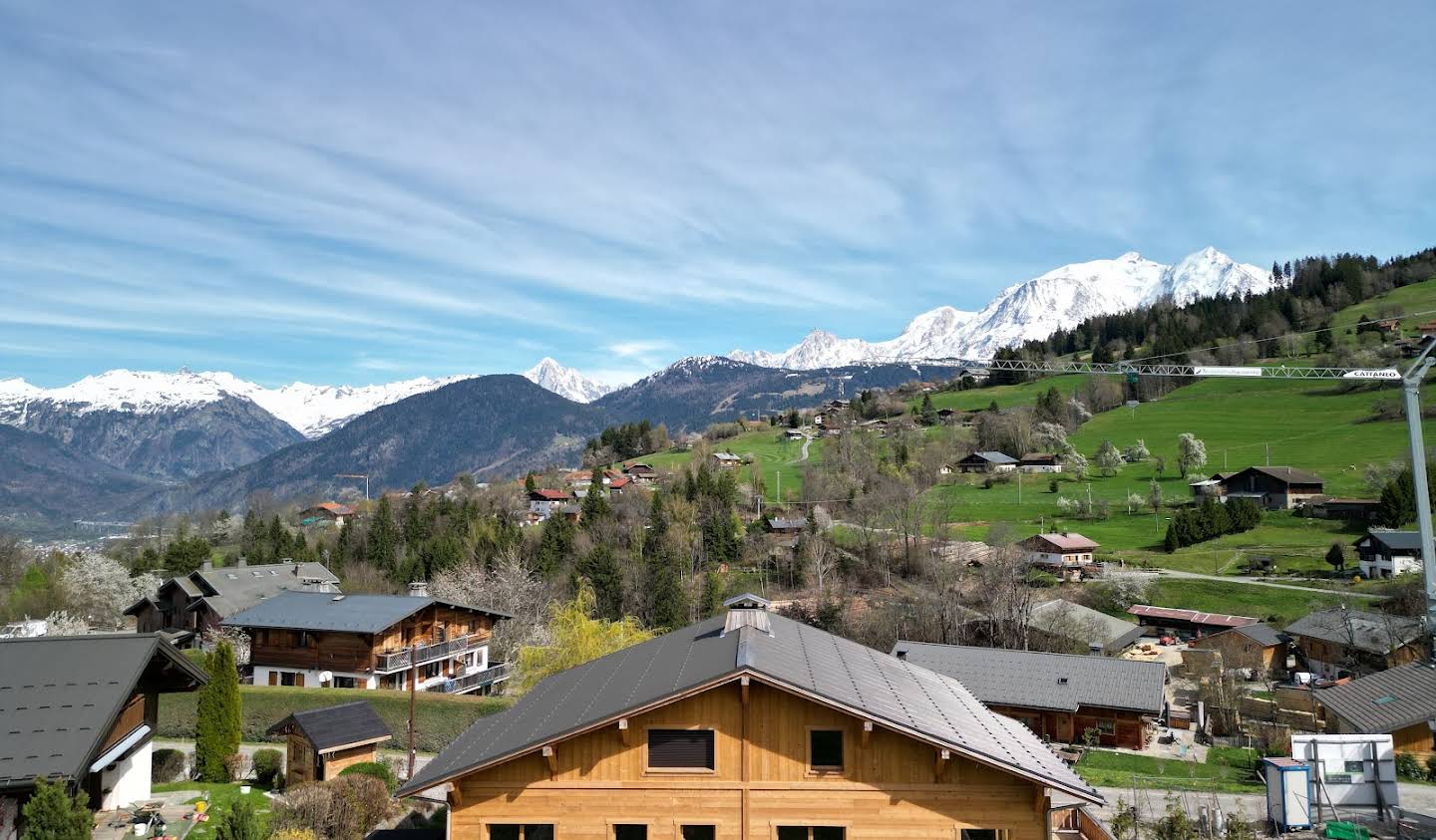 Chalet with panoramic view and terrace Combloux