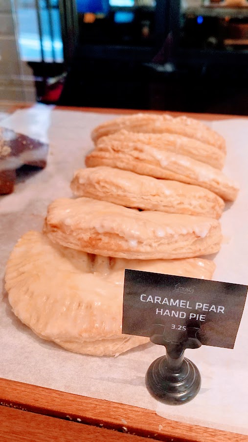 Caramel Pear Hand Pie, one of the options at Good Coffee in the Woodlark Hotel in downtown Portland